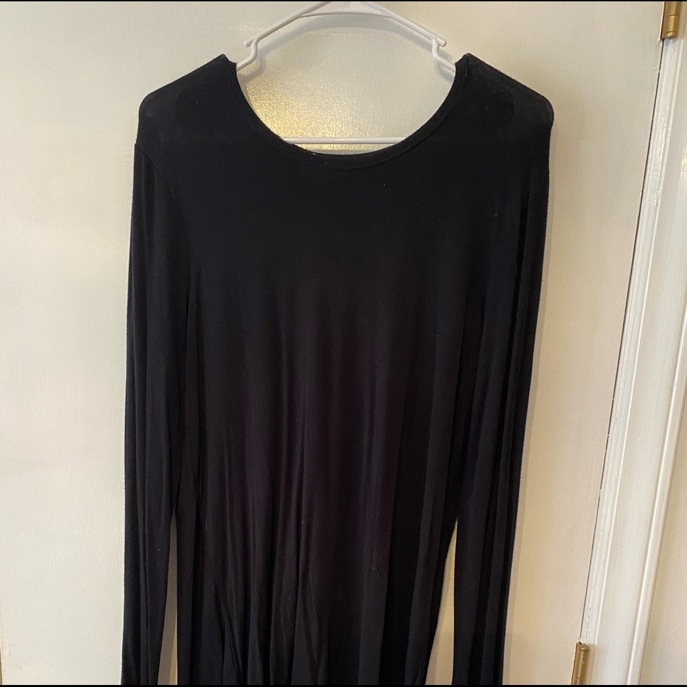 Open Back Black Sweater